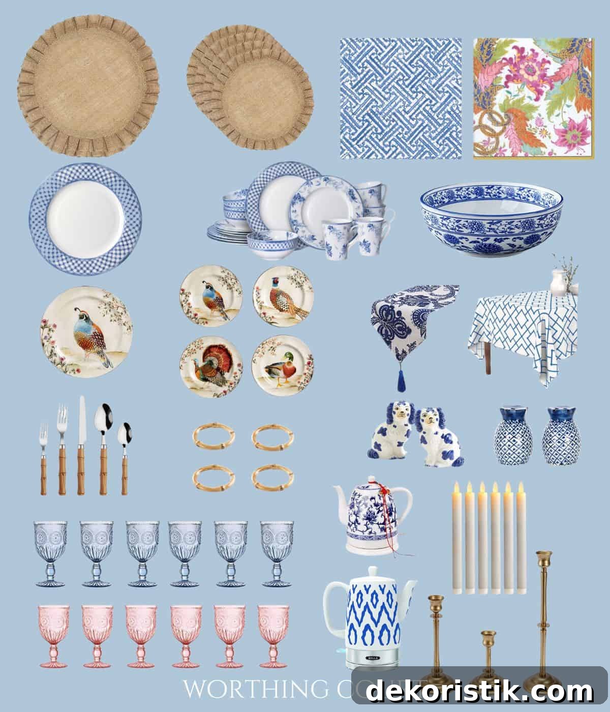 Grand millenial cottage style shopping guide Pinterest graphic