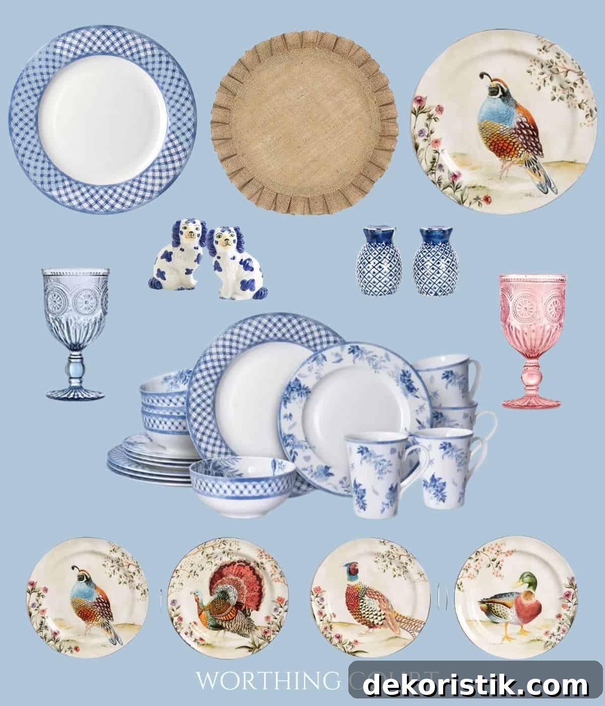 This fall shopping guide includes all the things to decorate your home and entertain beautifully for this fall, especially if you love grand millennial, cottage and blue and white decor.