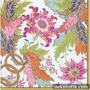 DIY Chinoiserie Pumpkins for Elegant Fall Decor 12 Tobacco Leaf pattern paper napkin image