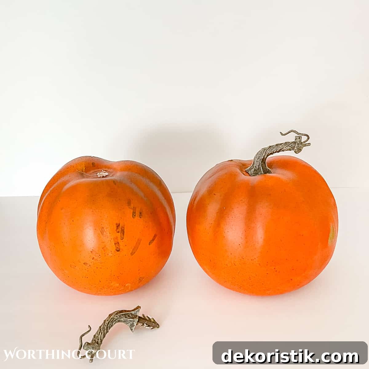 DIY Chinoiserie Pumpkins for Elegant Fall Decor 5 orange pumpkins to use for making diy chinoiserie pumpkins