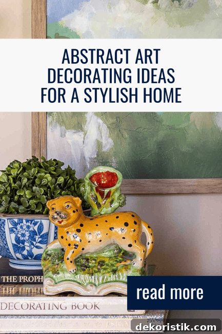 abstract art can transform any room with color, texture, and personality