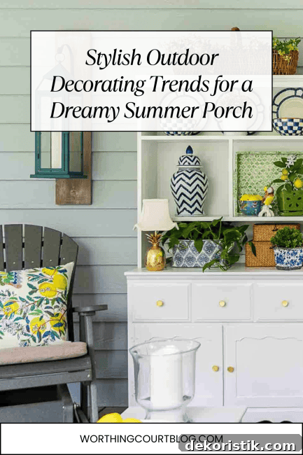 Get ready for a stylish summer! Discover the top outdoor decorating trends this season that will refresh your porch, patio, or backyard. Find inspiration, easy ideas, and a shopping guide at Worthing Court Blog!