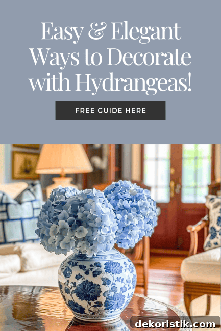 Love decorating with hydrangeas? Discover effortless ways to use fresh or faux hydrangeas to create beautiful arrangements and accents that instantly elevate your home. Get inspired with easy decorating ideas you'll want to copy!