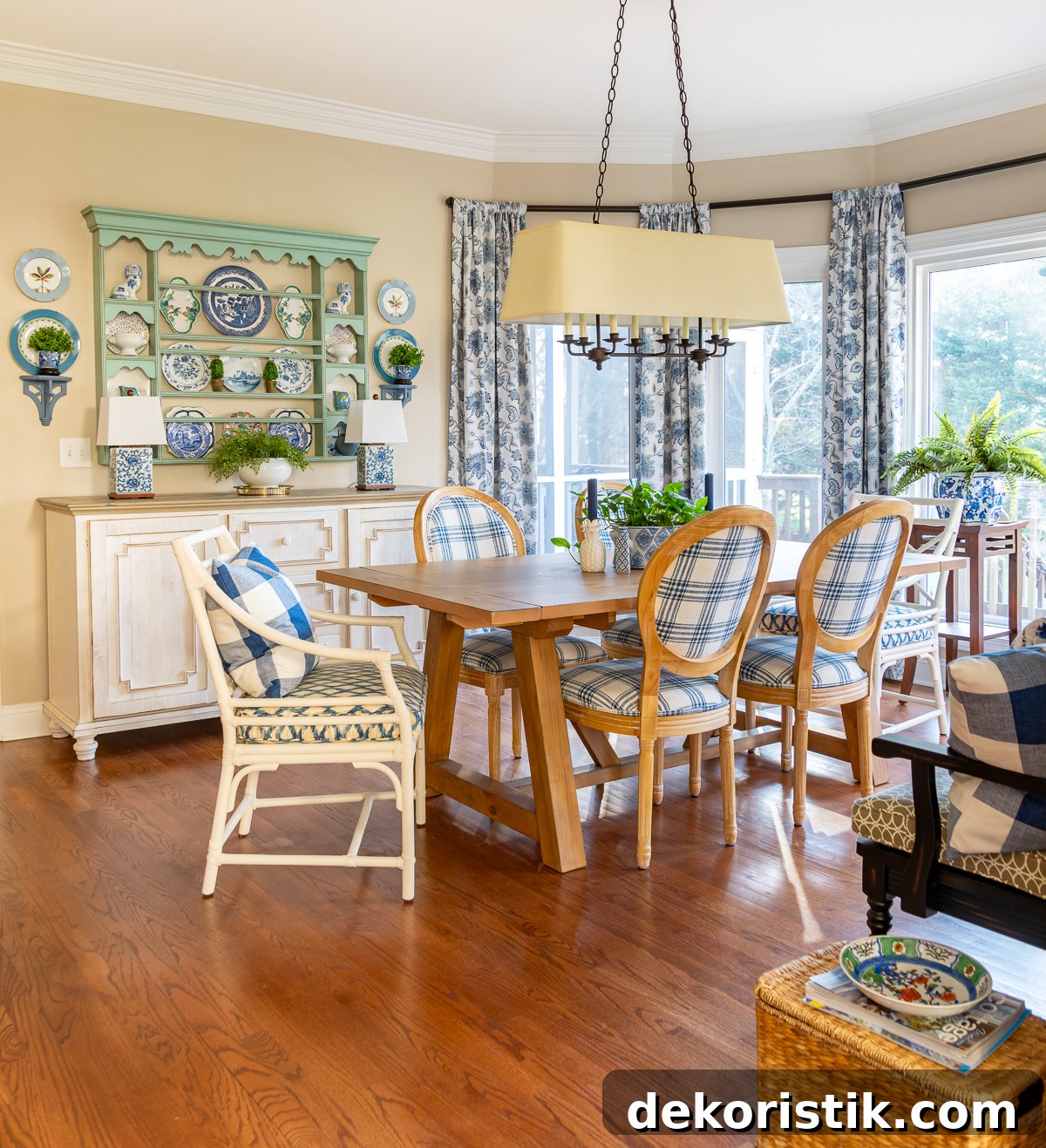 breakfast room makeover using a mood board