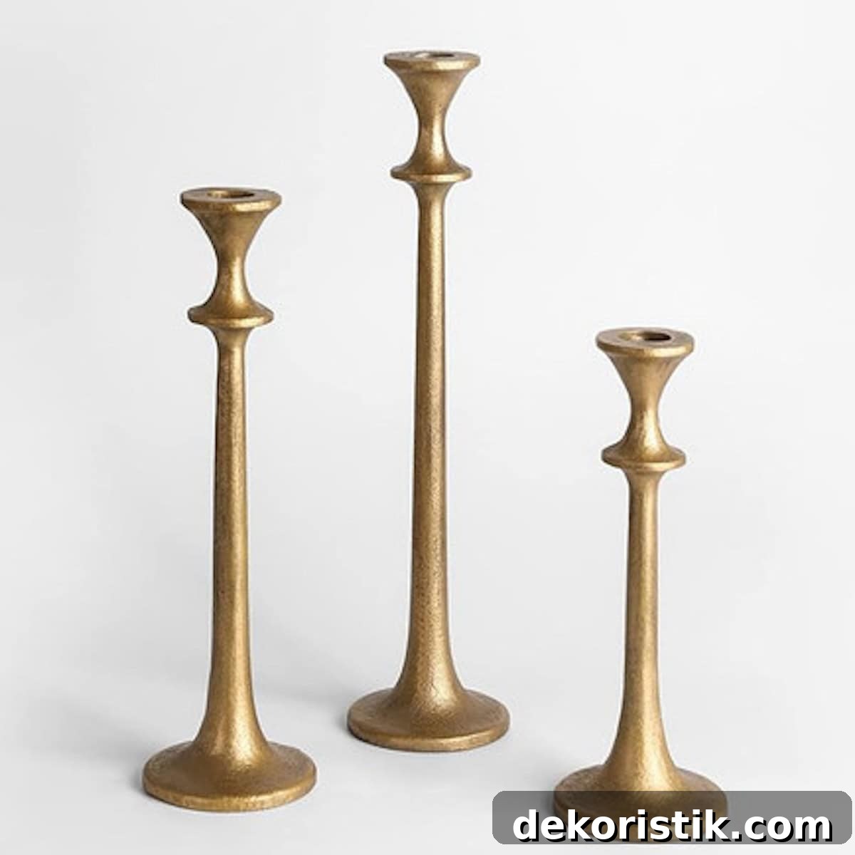trio of candlesticks