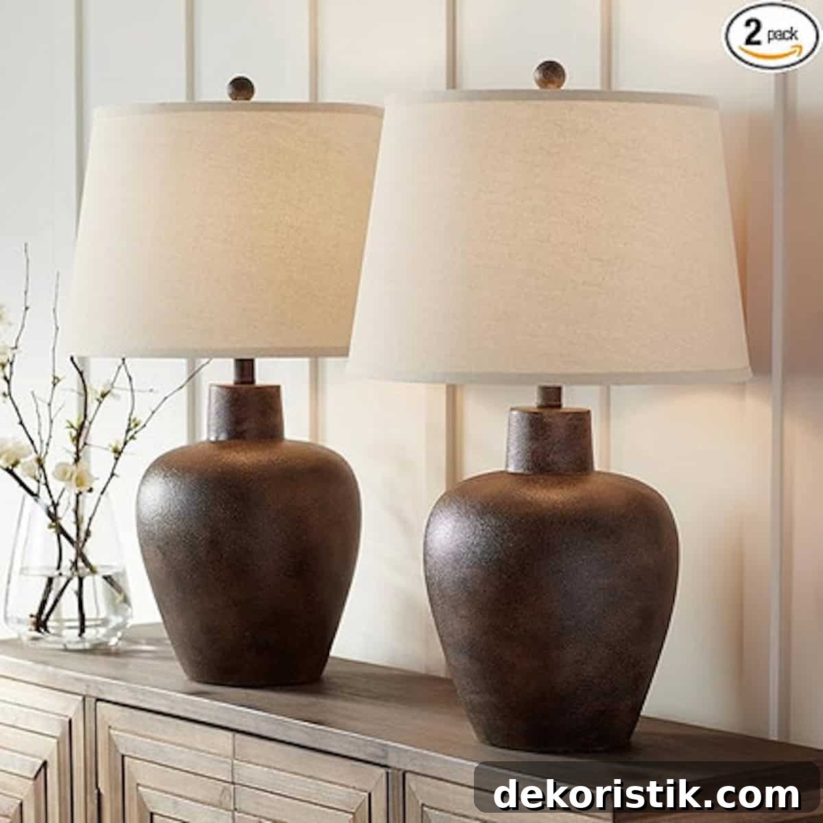 pair of versatile lamps