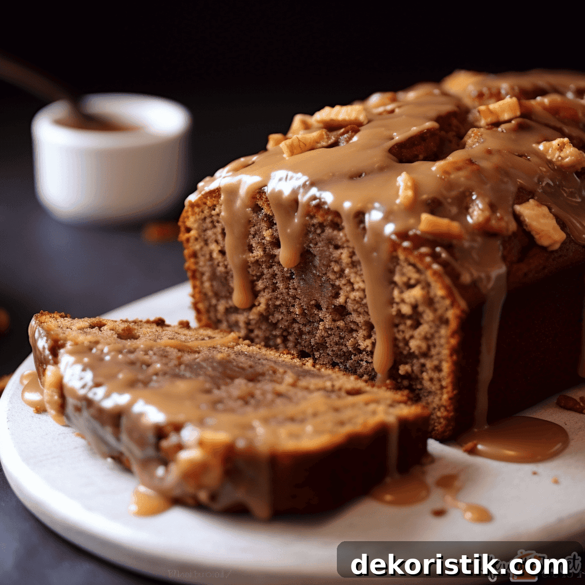 Salted caramel banana bread