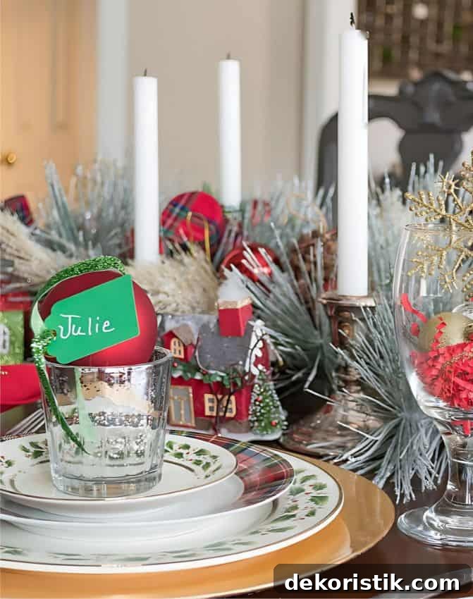 Christmas tablescape