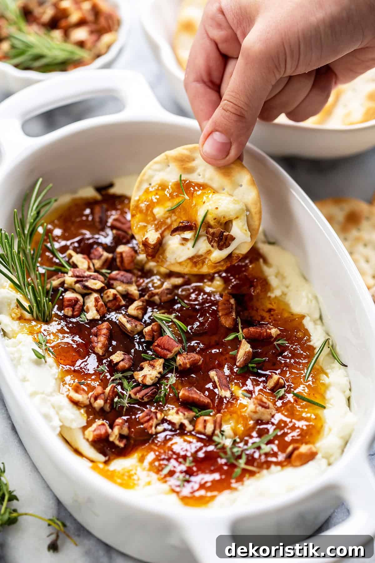 Goat cheese appetizer spread with figs