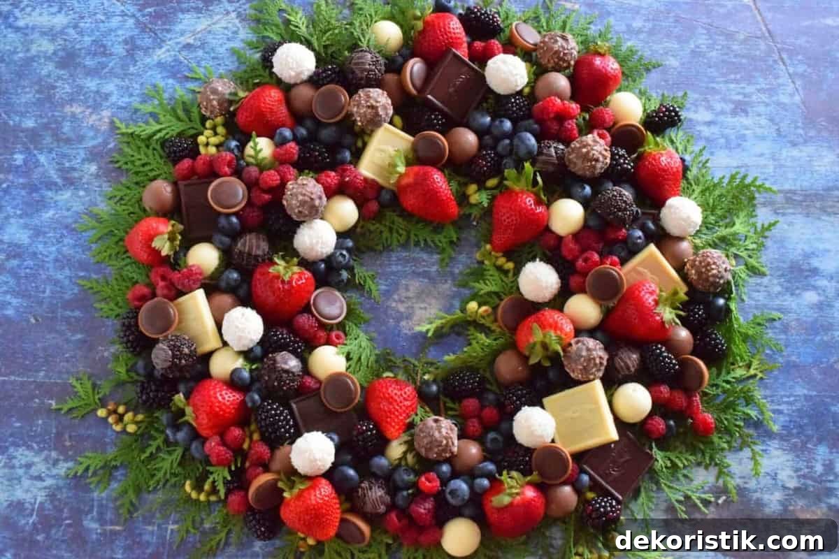 Weekly Muse Issue 28: Creative Trends and Highlights 4 chocolate and berry wreath