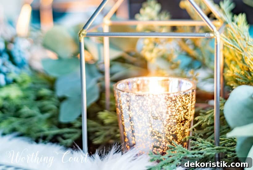 mercury glass candle votive