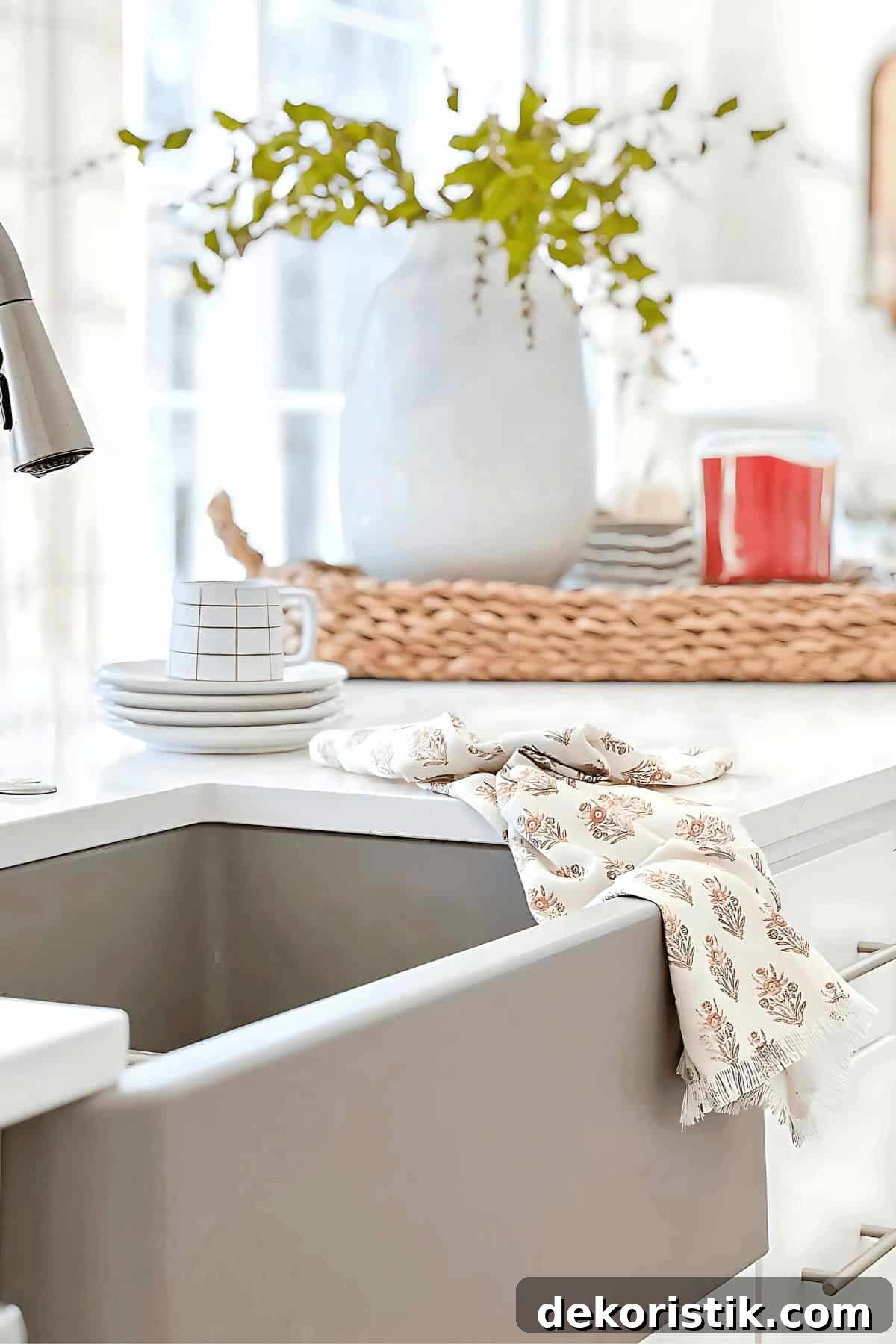 gray farmhouse sink