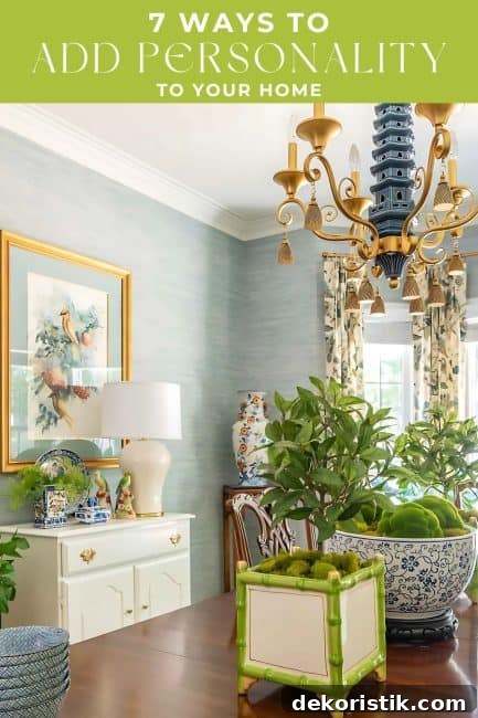 7 Home Decor Ideas to Infuse Personality and Character 16 Pinterest graphic for 7 ways to add personality and character to your home