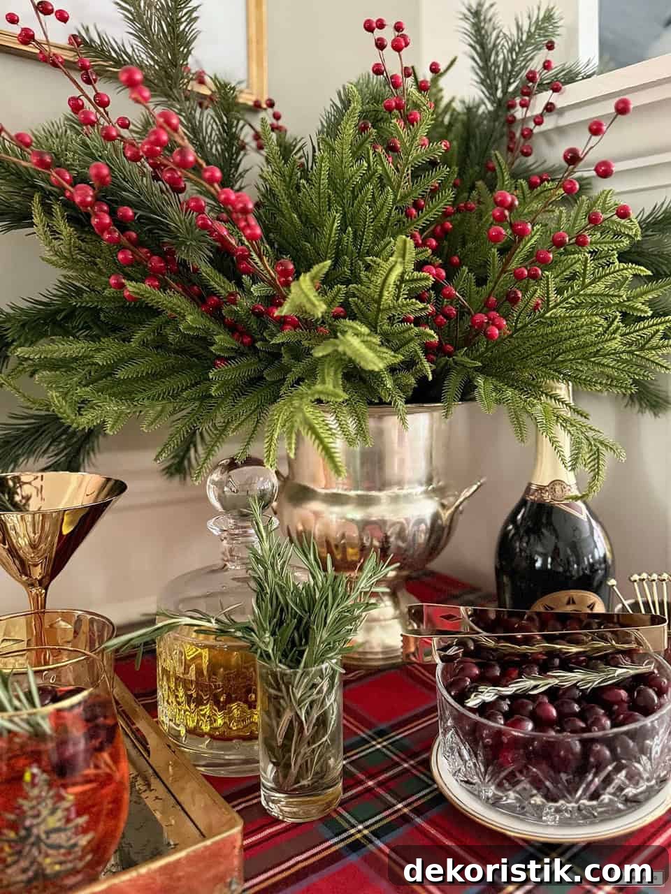 Holiday drinks station