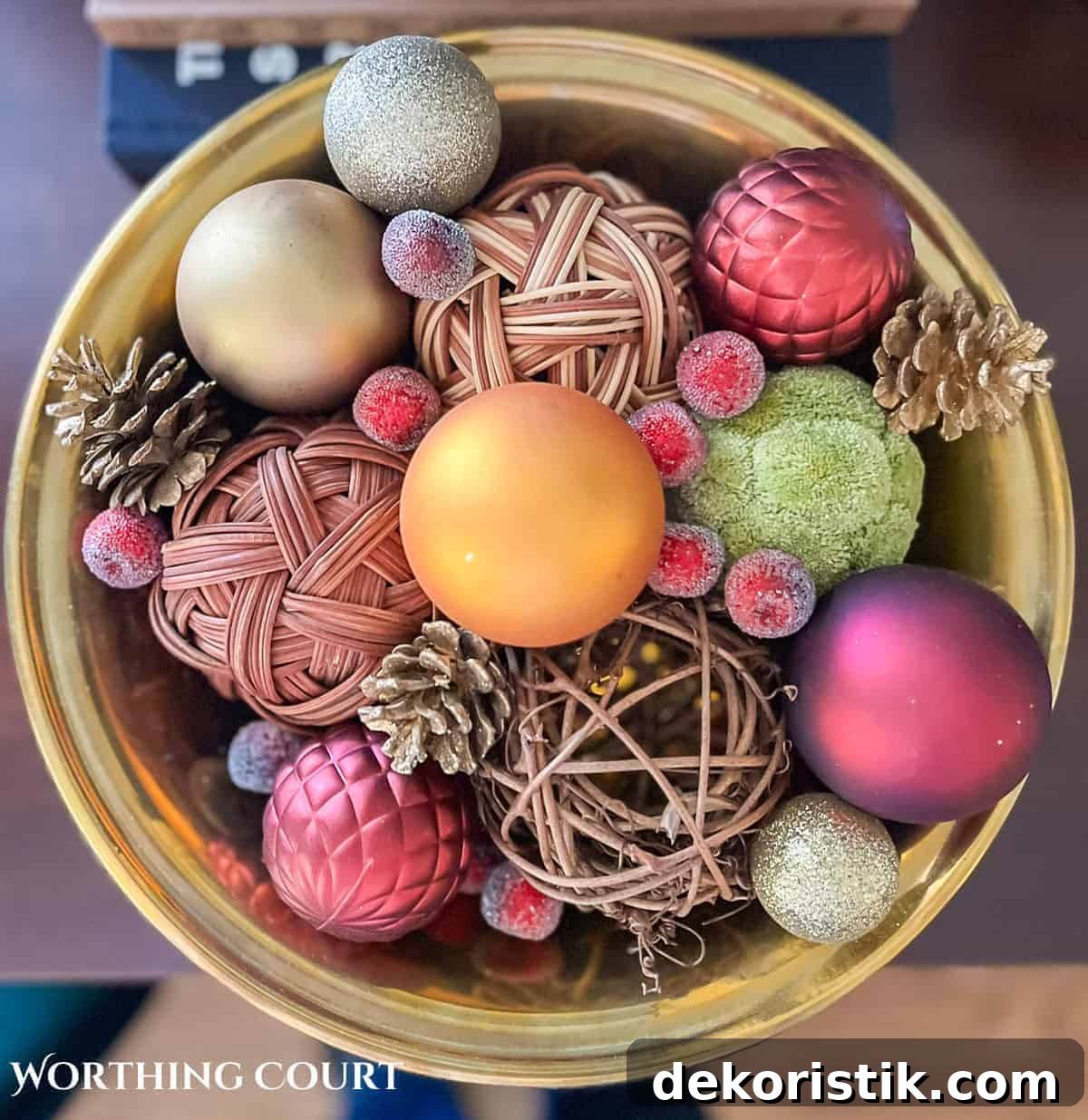 Boxes of organized holiday decorations