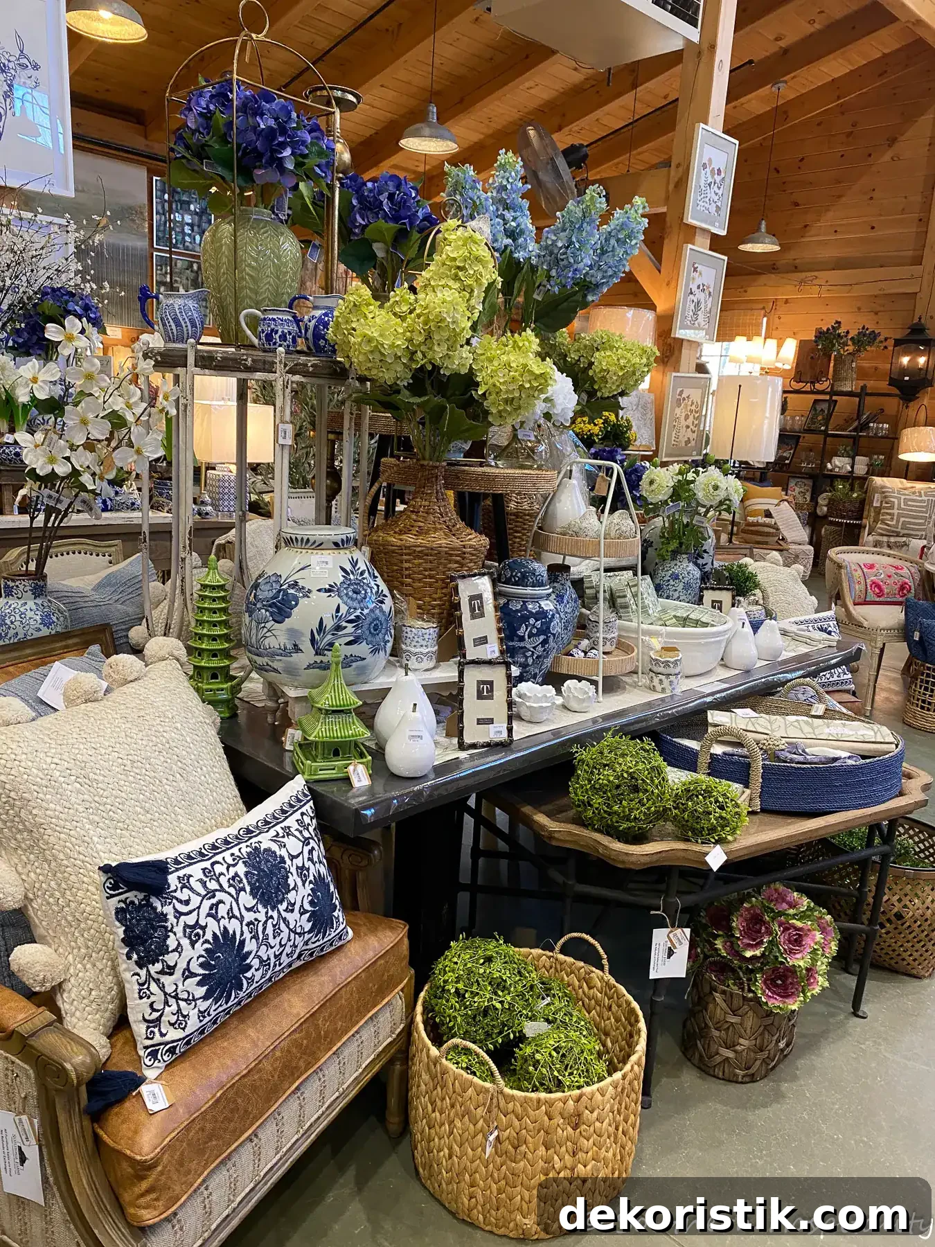 garden center spring blooms