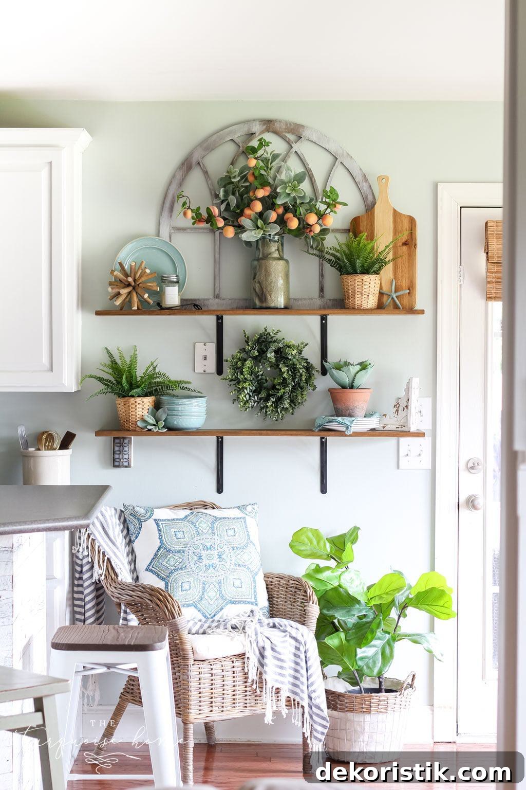 Spring Decor Ideas to Welcome the Season in Style 4 Sherwing Williams Sea Salt