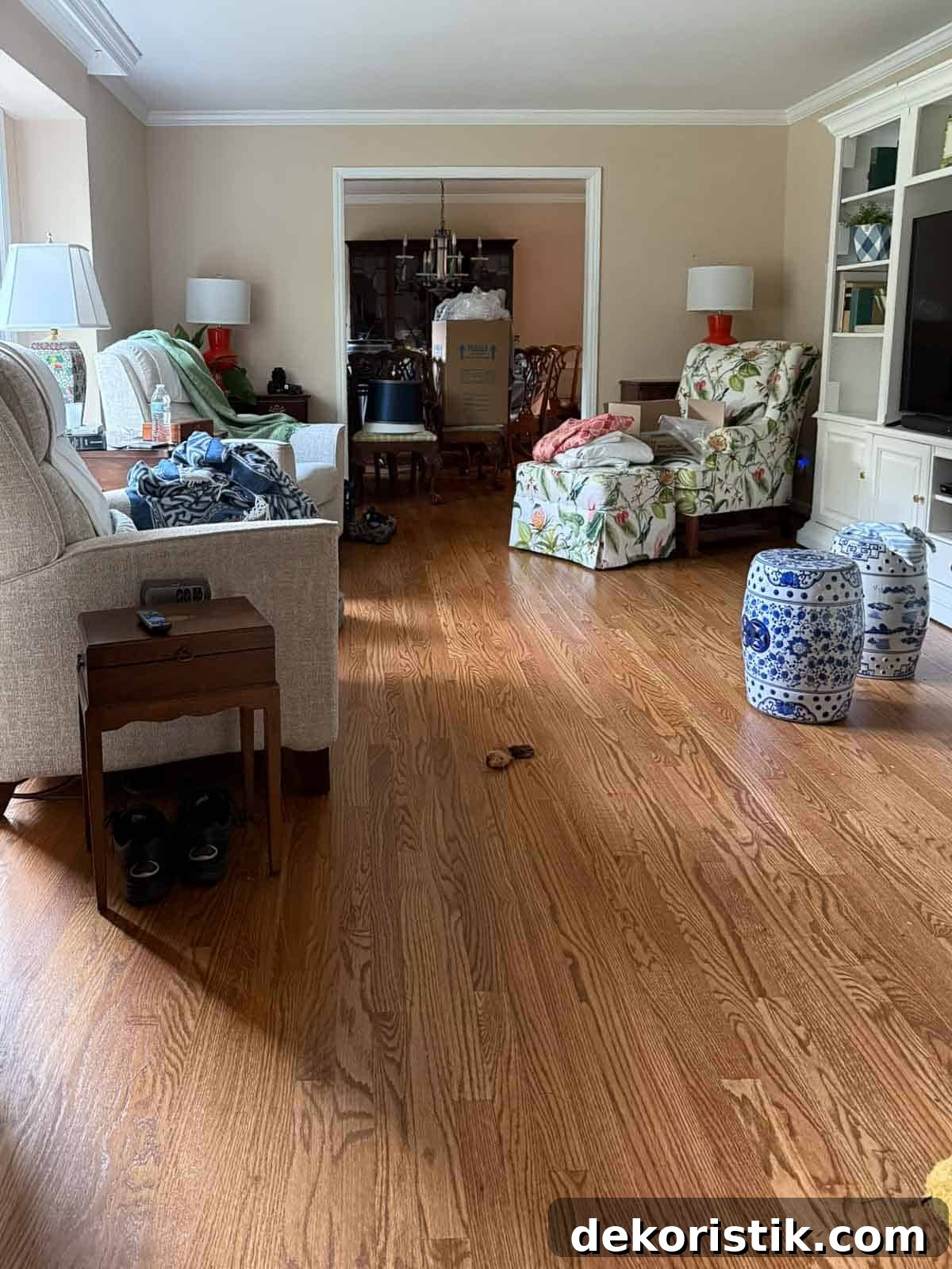 Small Living Room Ideas: How We Made Ours Stylish and Functional 3 living room with hardwood floors and scattered furniture