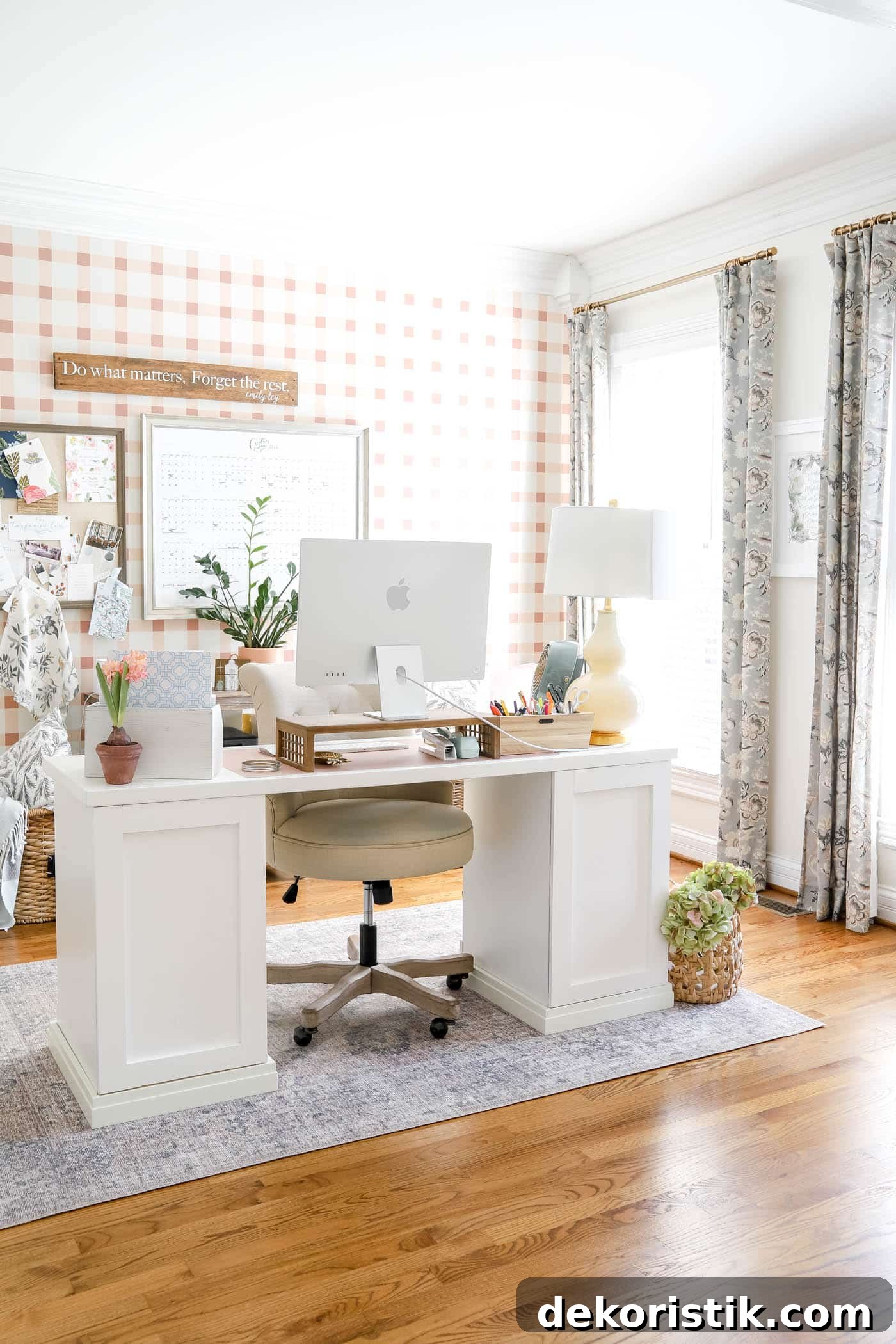 DIY Plaid Wall