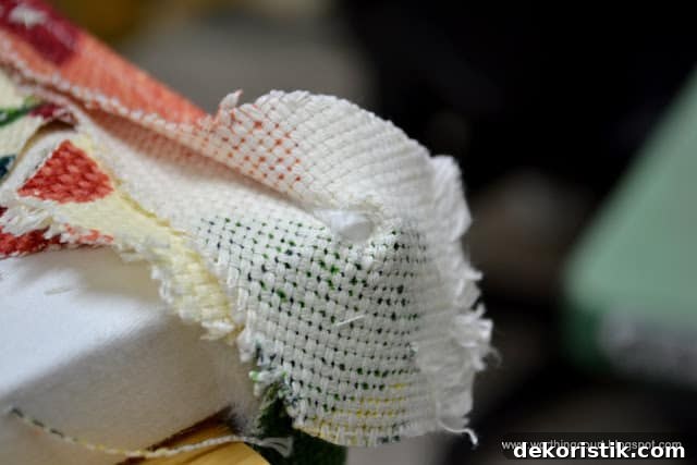 Stapled back edge