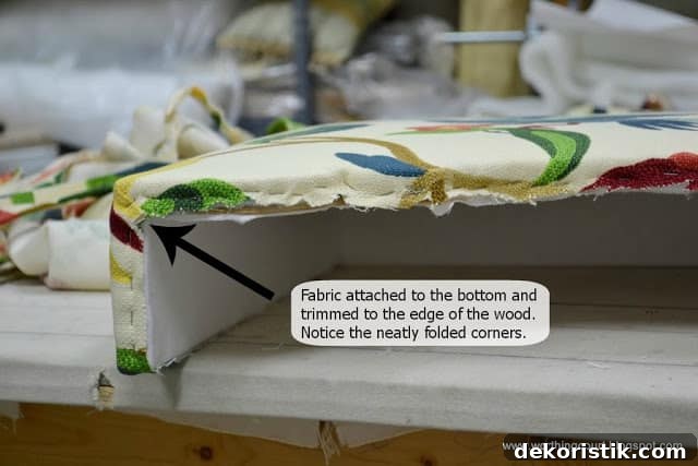 Tucking corners at the top
