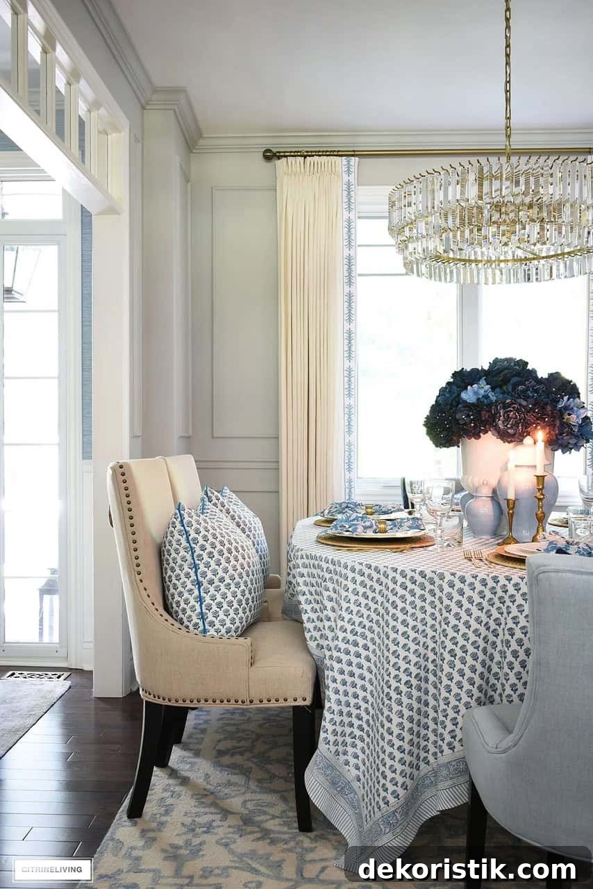 Fall Dining Table and Room Decor